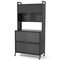 Multifunctional Microwave Stand with 5 Tier Storage and LED Lights